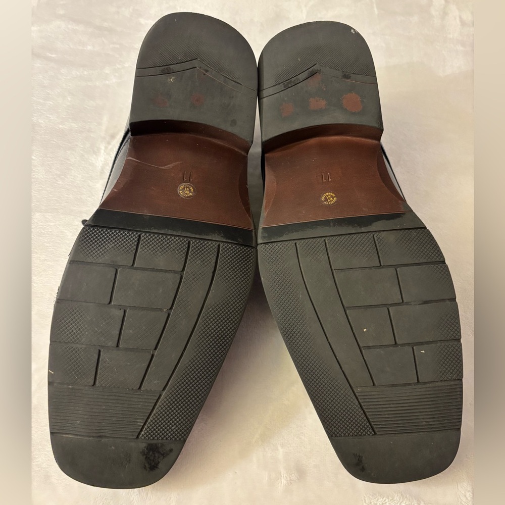JF J.Ferrar Black Men's Oxfords - Picture 7 of 9